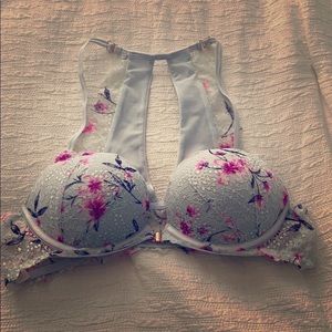 BS Pink front latch date push up bra in 36B